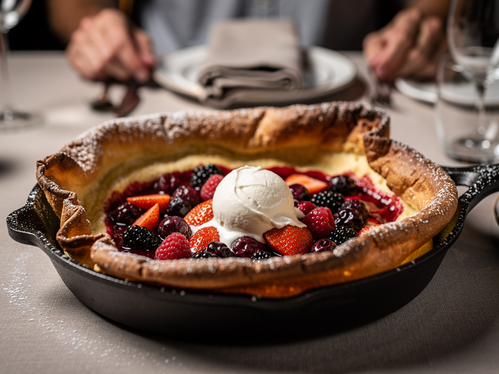 Голландский блинчик dutch baby покоряет бранч-меню современных пекарен